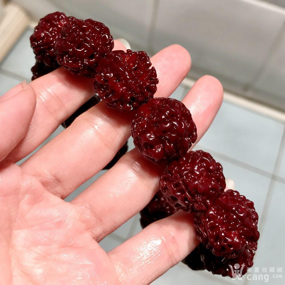 红透漂亮大金刚菩提21mm佛珠手串!