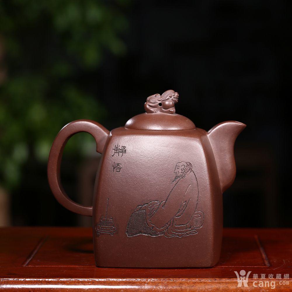 研究员级工艺美术师韦钟云吉祥狮壶作品 - 紫砂壶 - 杂项 - 华夏收藏