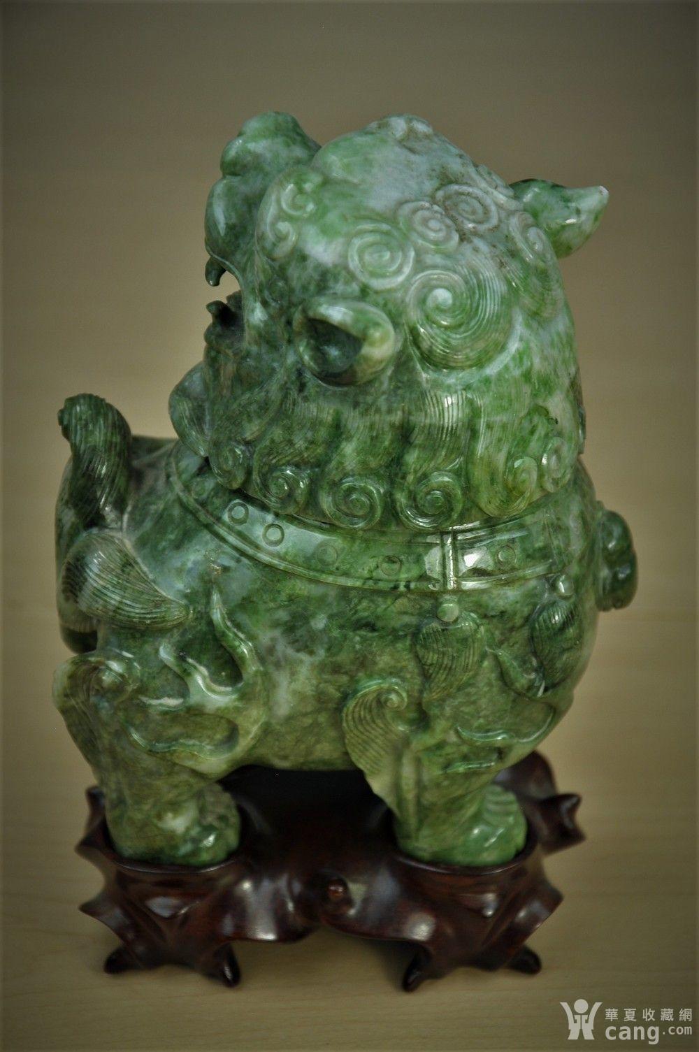 【欧美回流】出口创汇时期的精美老翡翠玉雕朝天吼
