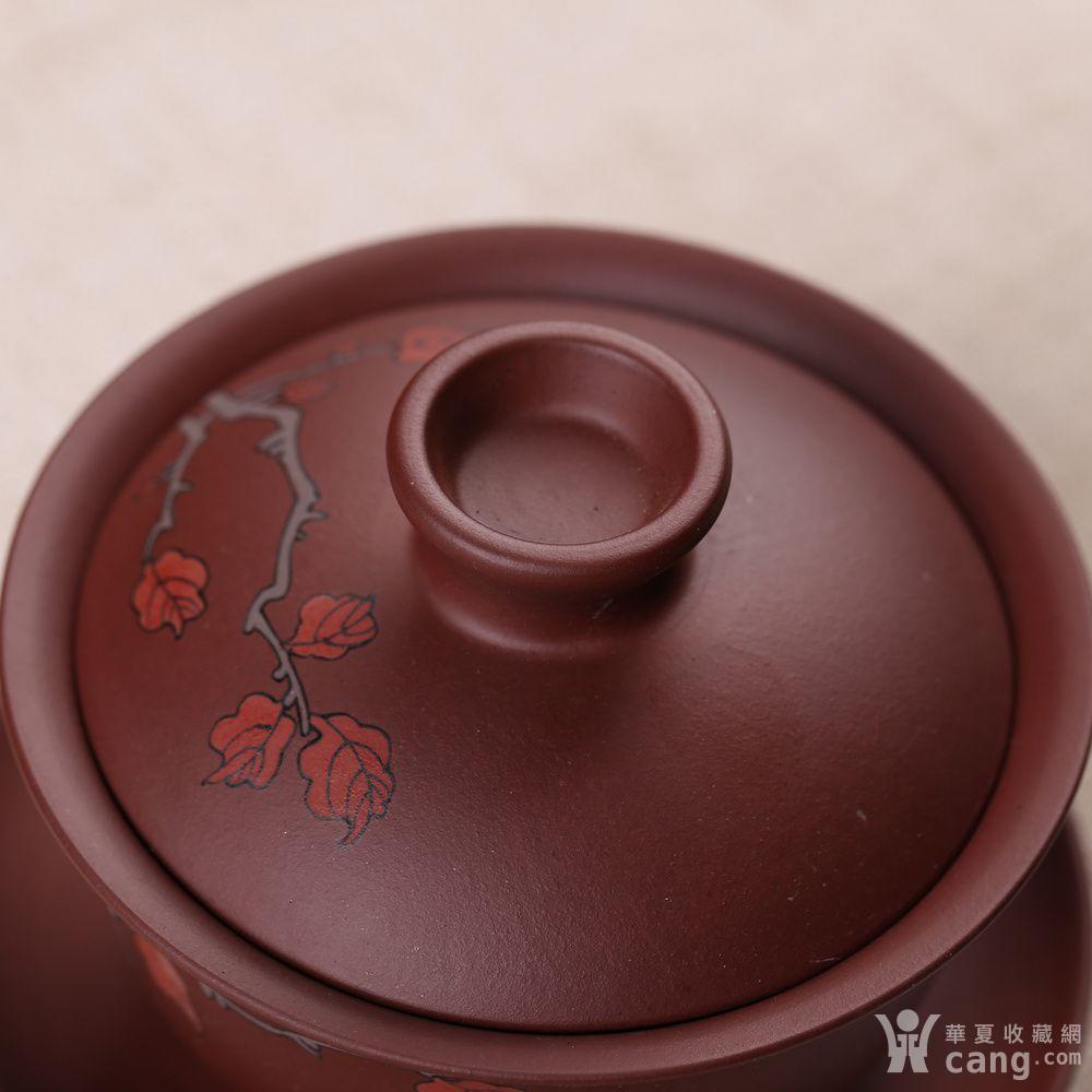 垚声堂创始人【梁伟 】全手工作品【墨绘盖碗】 - 紫砂壶 - 杂项