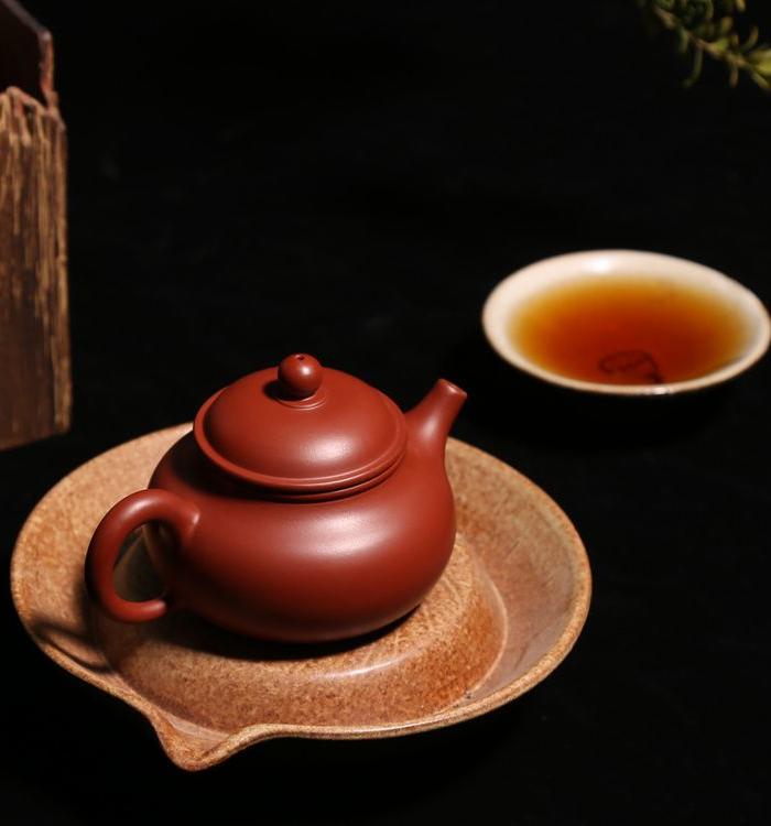 徐萍 原矿朱泥大红袍 容天壶