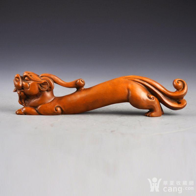 黄杨木雕螭龙摆件