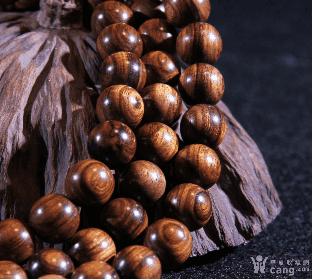 顶级老料海南黄花梨1.0*108颗念珠