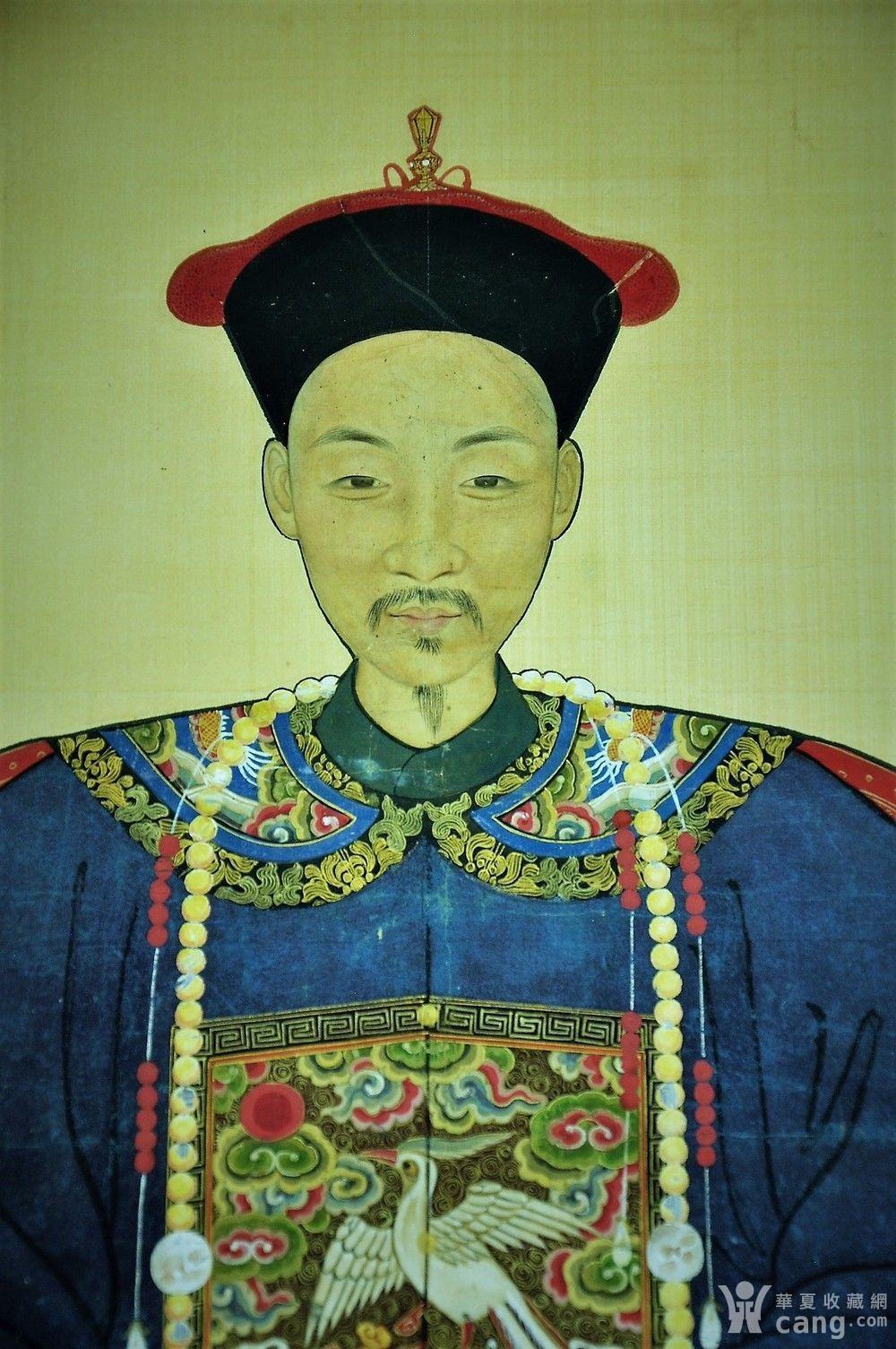 【欧美回流】设色绢本清代帝王大画像
