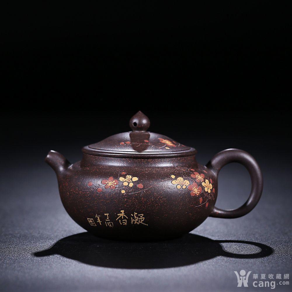 咸仲英 原矿黑朱泥 凝香壶 - 紫砂壶 - 杂项 - 华夏收藏网