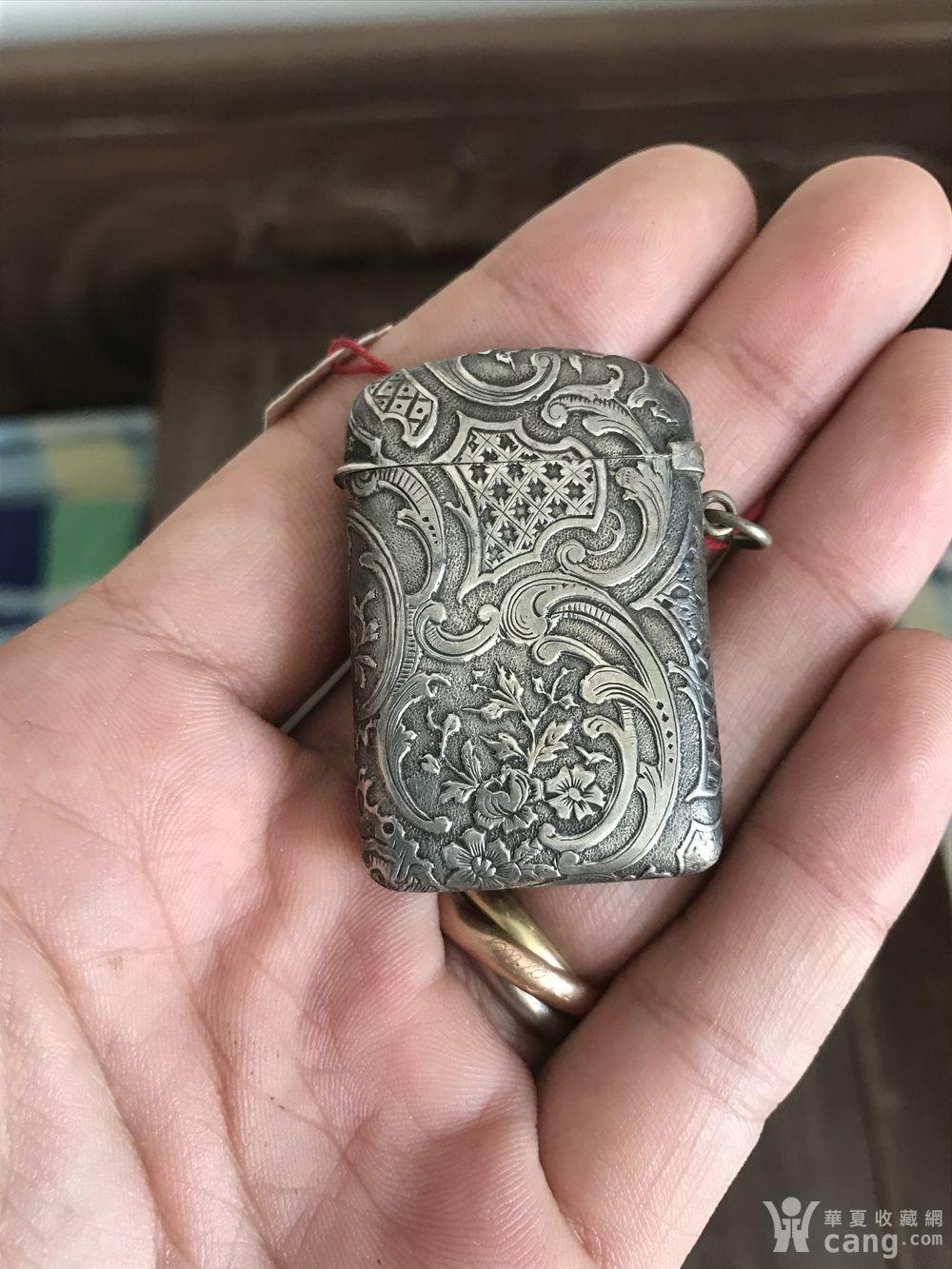 19世纪贵族纯银雕花火柴盒