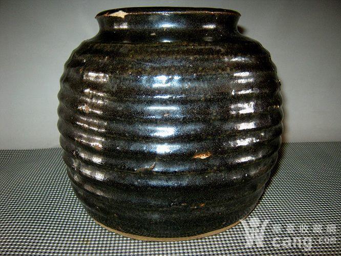 辽金黑釉旋纹罐 - 高古 - 瓷器 - 华夏收藏网