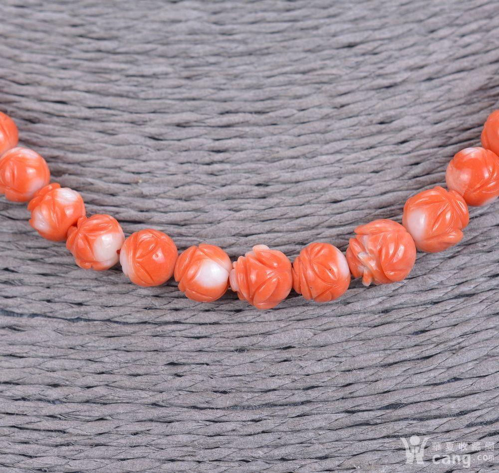 天然 孩儿面珊瑚项链