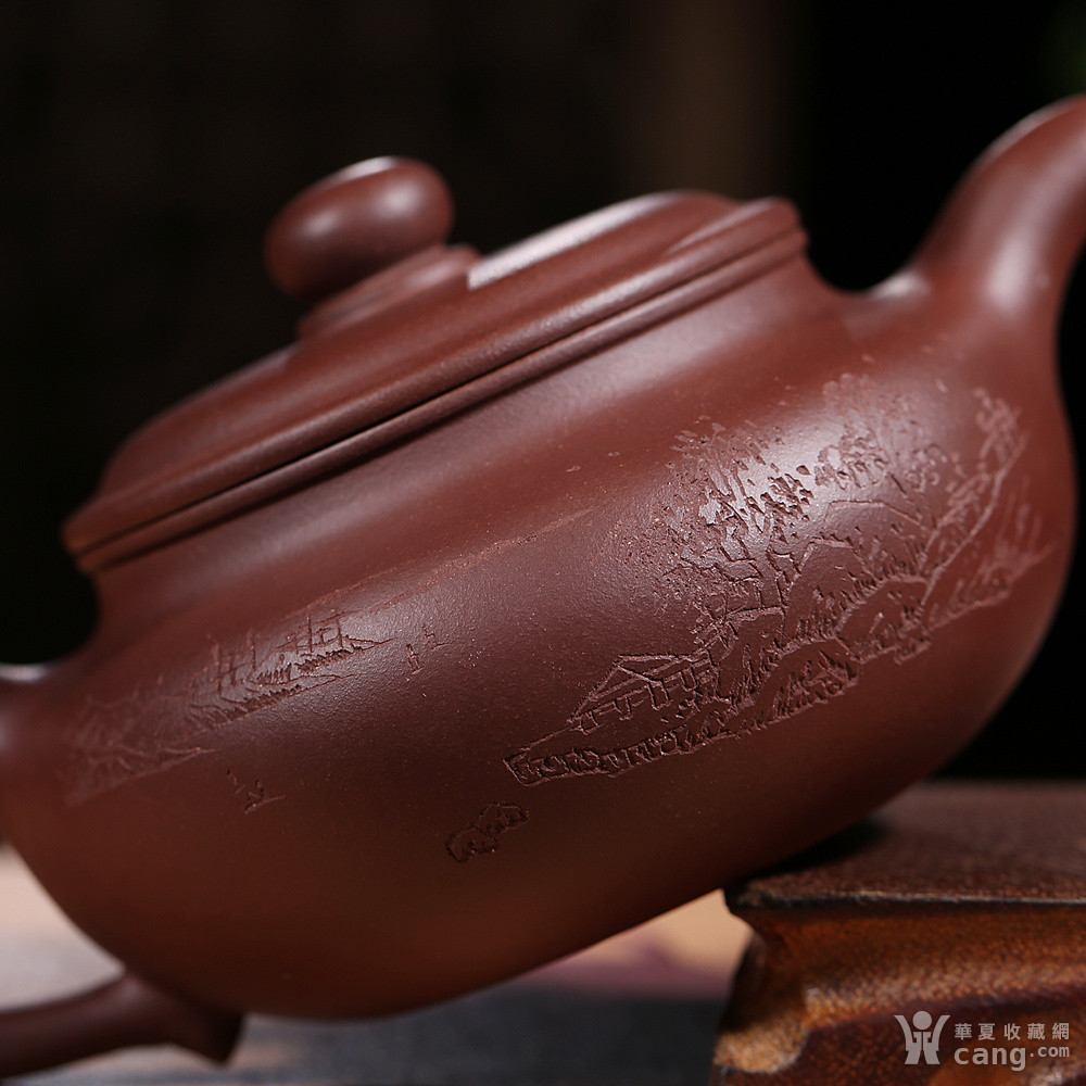 郭建国 原矿紫泥 刻字仿古壶 - 紫砂壶 - 杂项 - 华夏收藏网