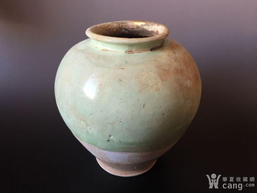 唐 巩县窑绿釉万年罐