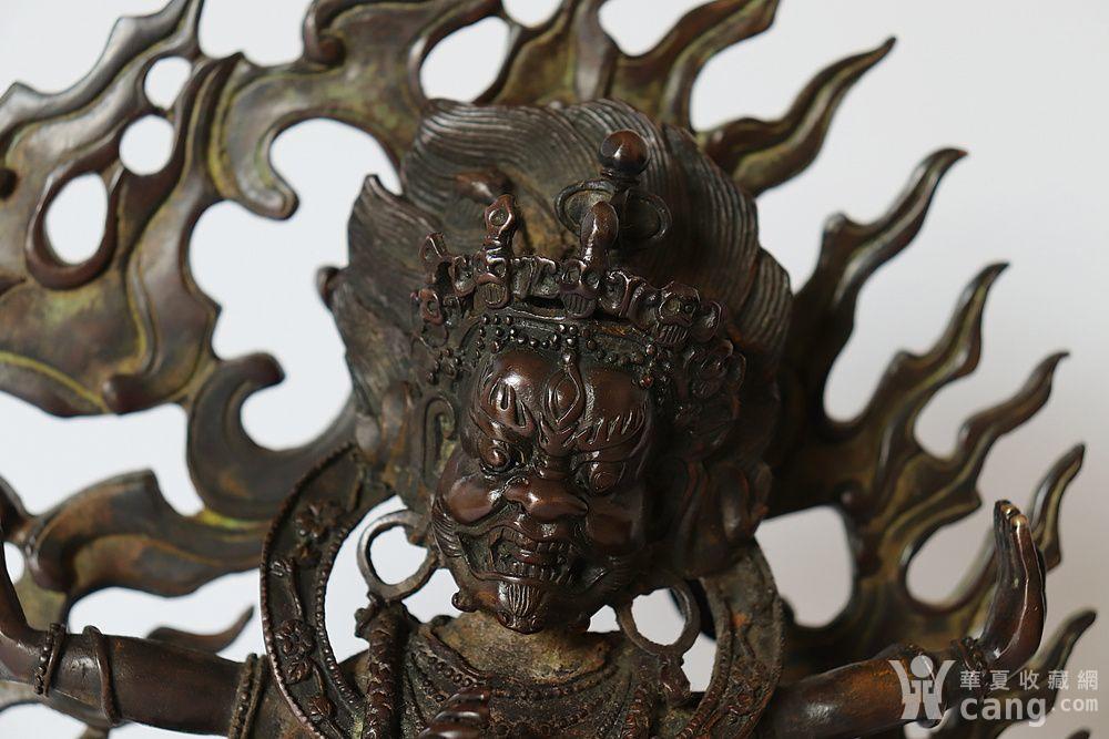 早期回流老铜器六手**佛像摆件