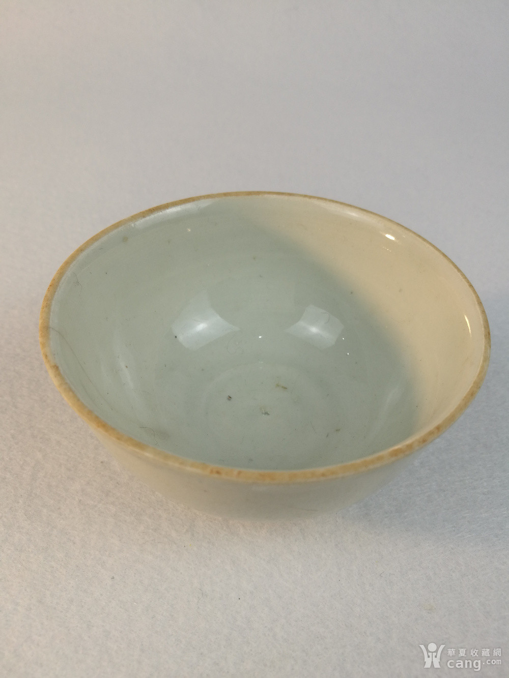 联盟 明代甜白釉压手杯