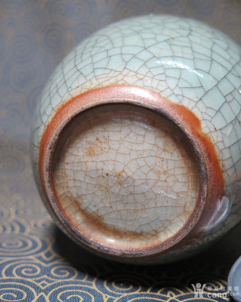 清代哥釉茶叶盖罐