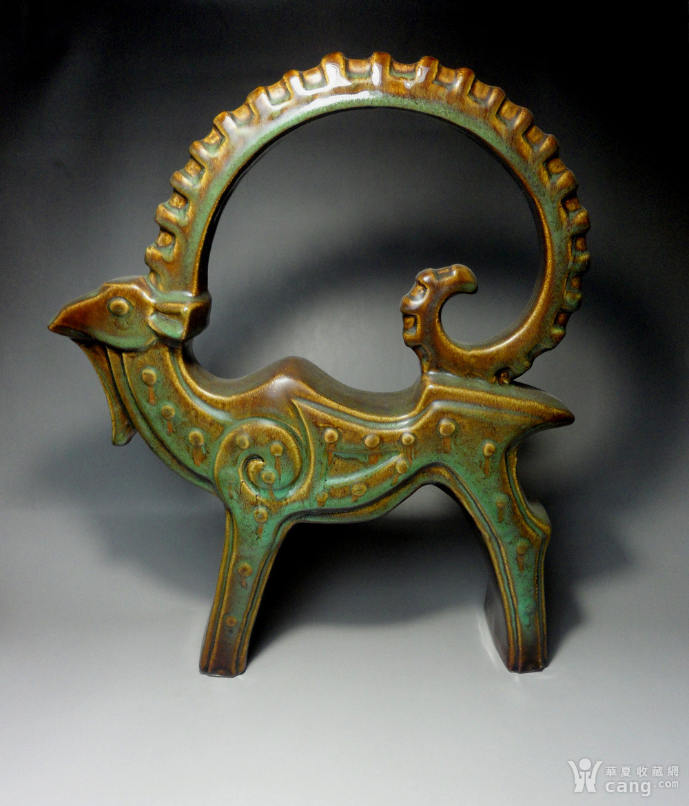 大吉羊瓷塑!韩美林大师款瓷塑作品! - 当代 - 瓷器 - 华夏收藏网