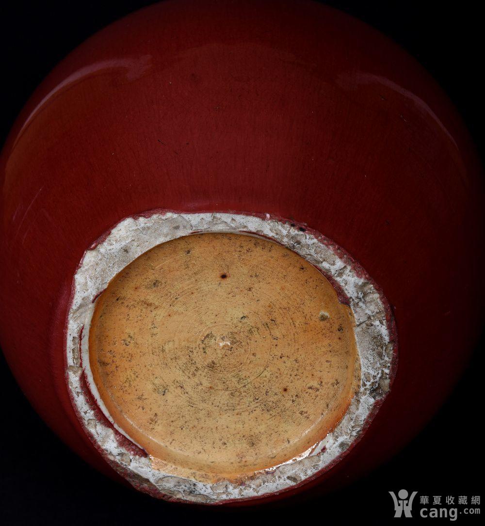 清中期 钧红釉天球瓶 已鉴定 - 明清 - 瓷器 - 华夏收藏网