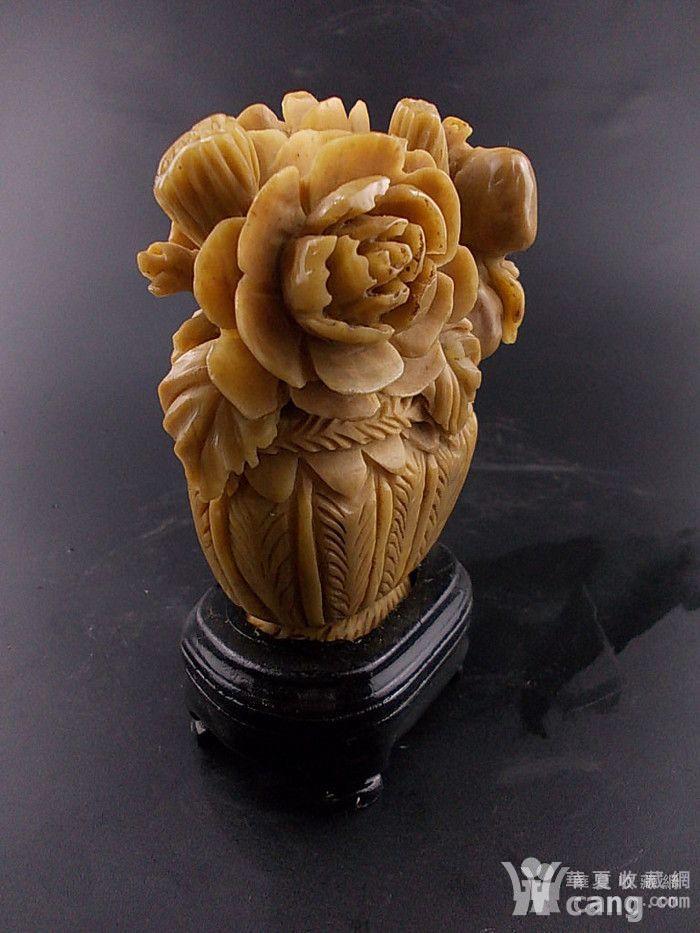 寿山石 手工精雕 大摆件:编花篮! - 石雕 - 杂项 - 华夏收藏网