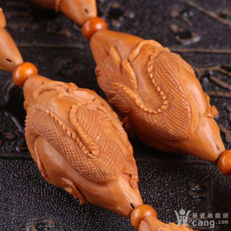 苏勇老师作品 纯手工精雕龙腾四海核雕长串