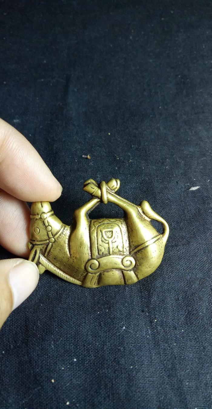 精铜倒吊小毛驴