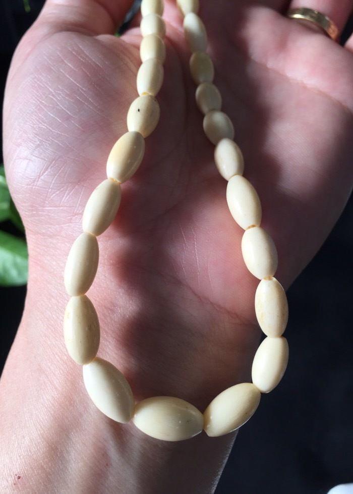 8104欧洲老象骨项链