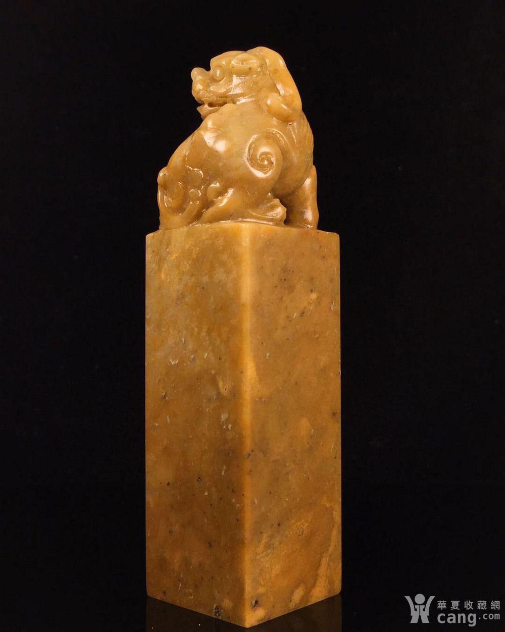 四大国石 巴林福黄石古兽大印章!