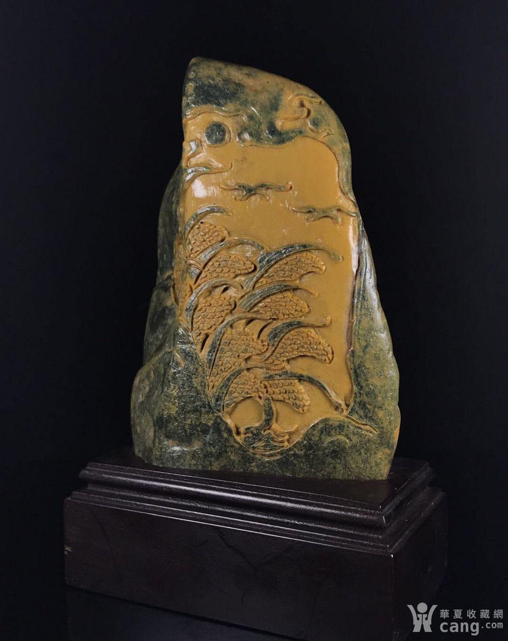 精品寿山石老矿掘性金狮峰牛蛋田黄稻花香里说丰年薄意随型章摆件!