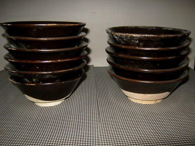明代黑釉碗11只