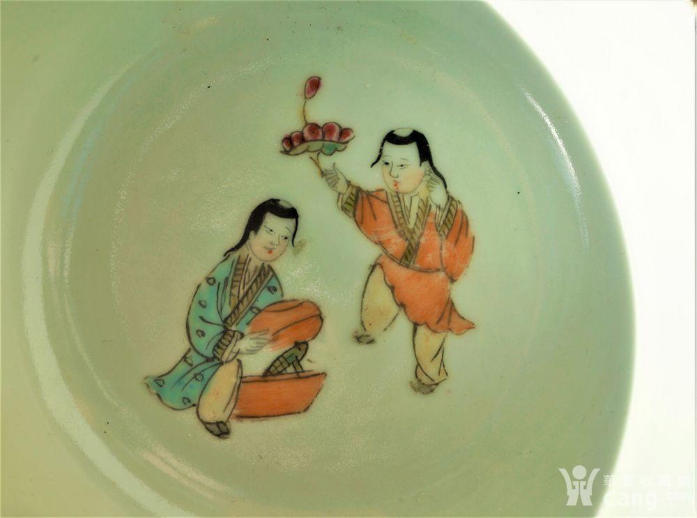 民国 桃花美女 余子明款浅绛彩