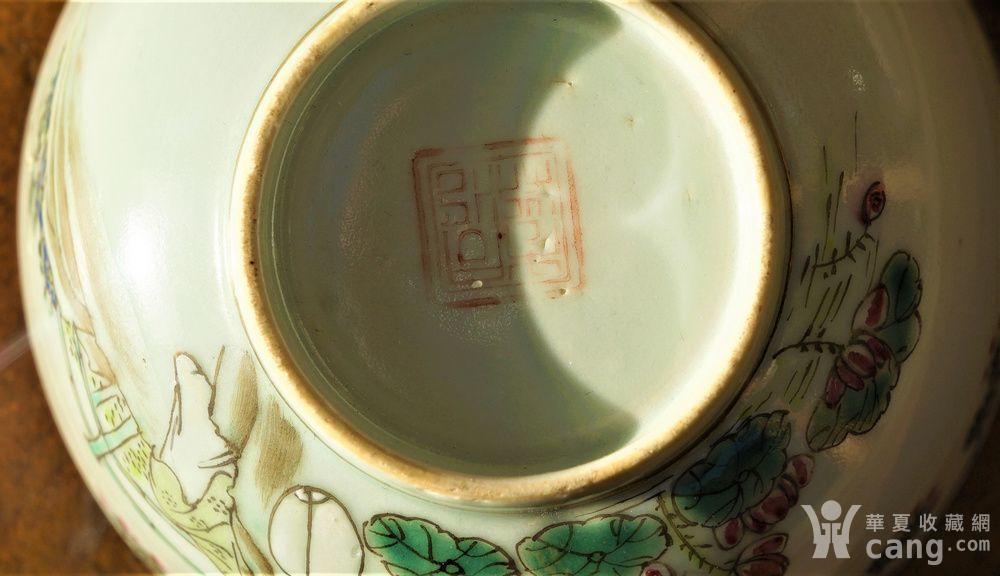 民国 桃花美女 余子明款浅绛彩