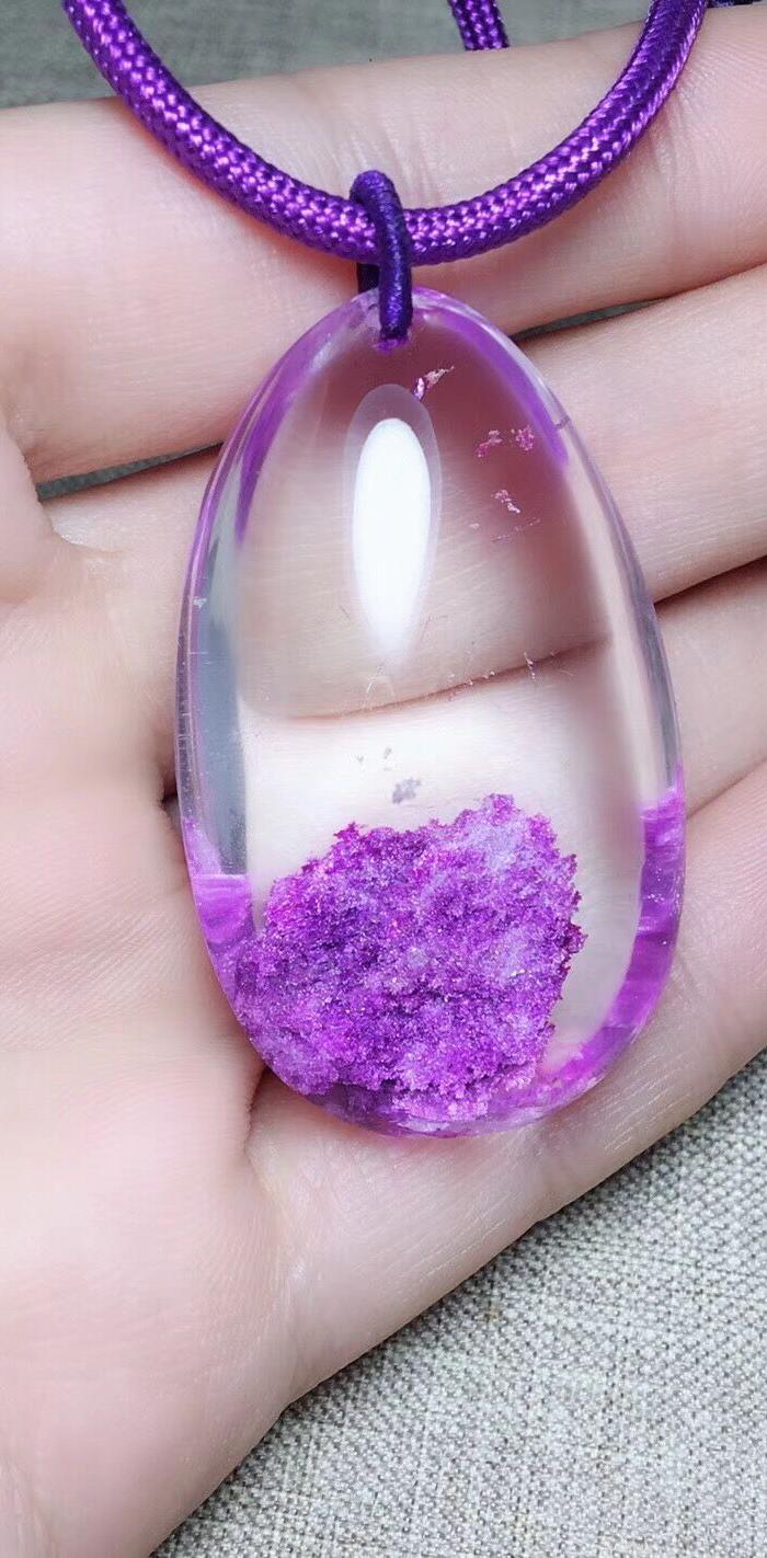 精美紫幽灵吊坠
