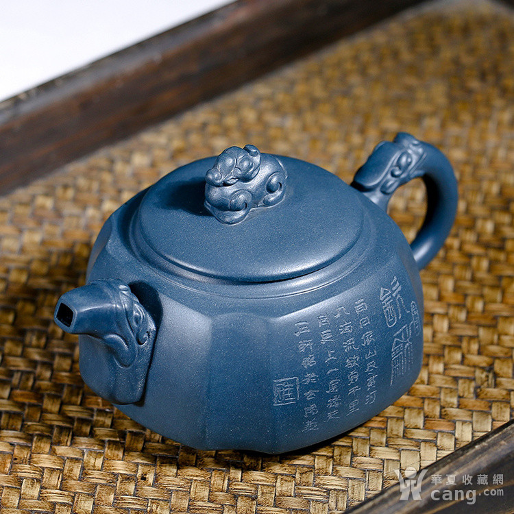 储建飞 原矿绿泥 真龙壶 - 紫砂壶 - 杂项 - 华夏收藏网