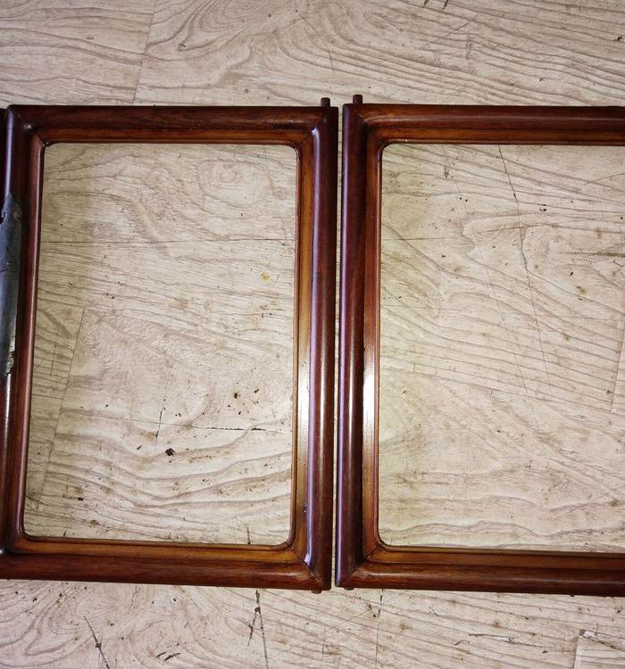 花梨木老画框一套