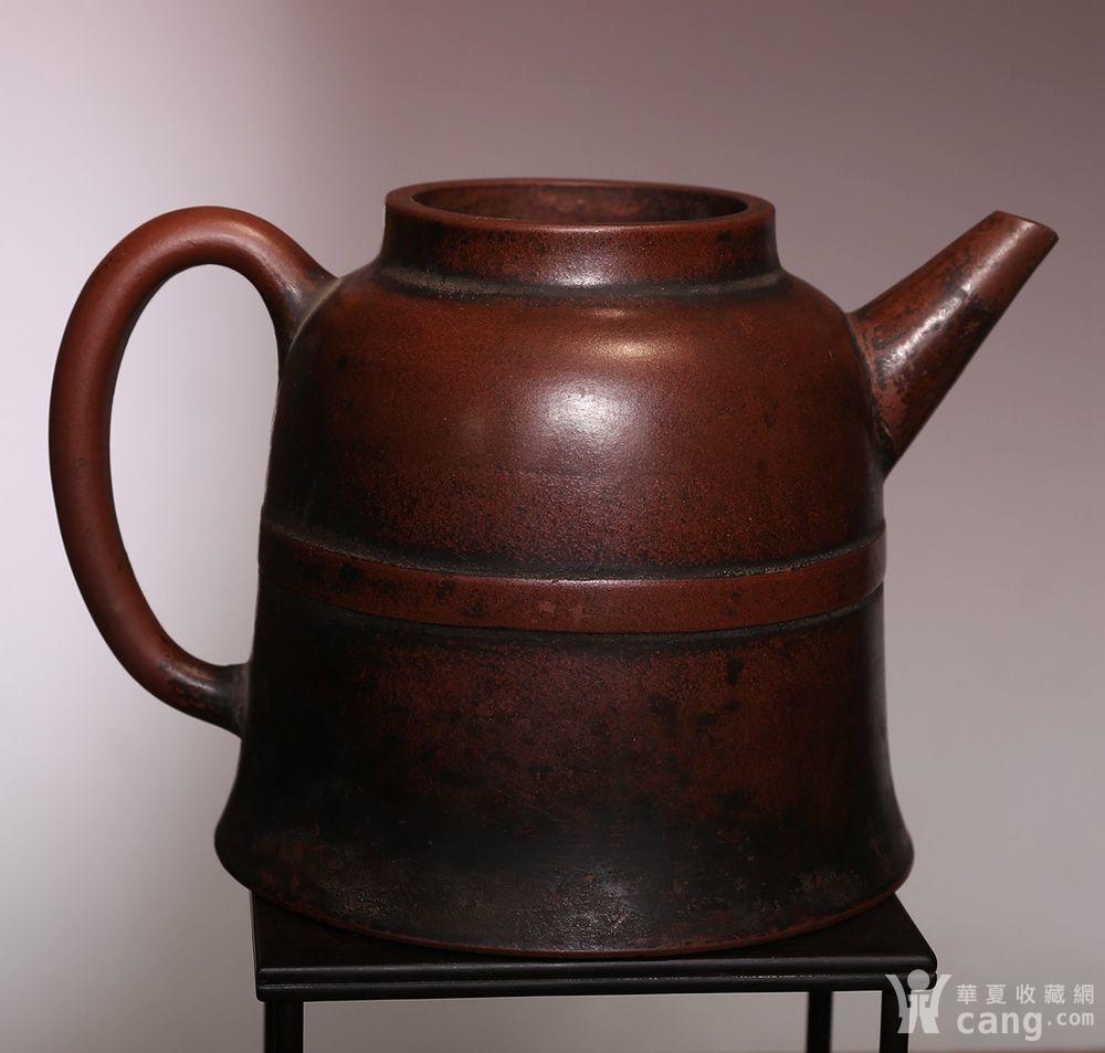 清 已认证 友兰秘制款二泉刻钟式紫砂壶 hx92