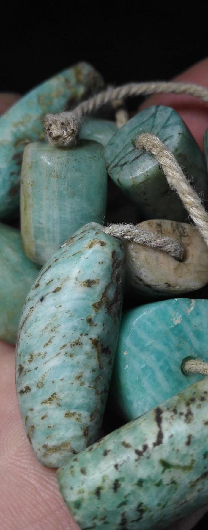 精品老天河石珠子一串