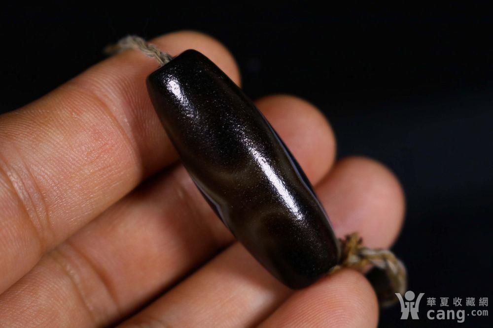 一线药师黑白天眼玛瑙圆珠单眼至纯缠丝天珠