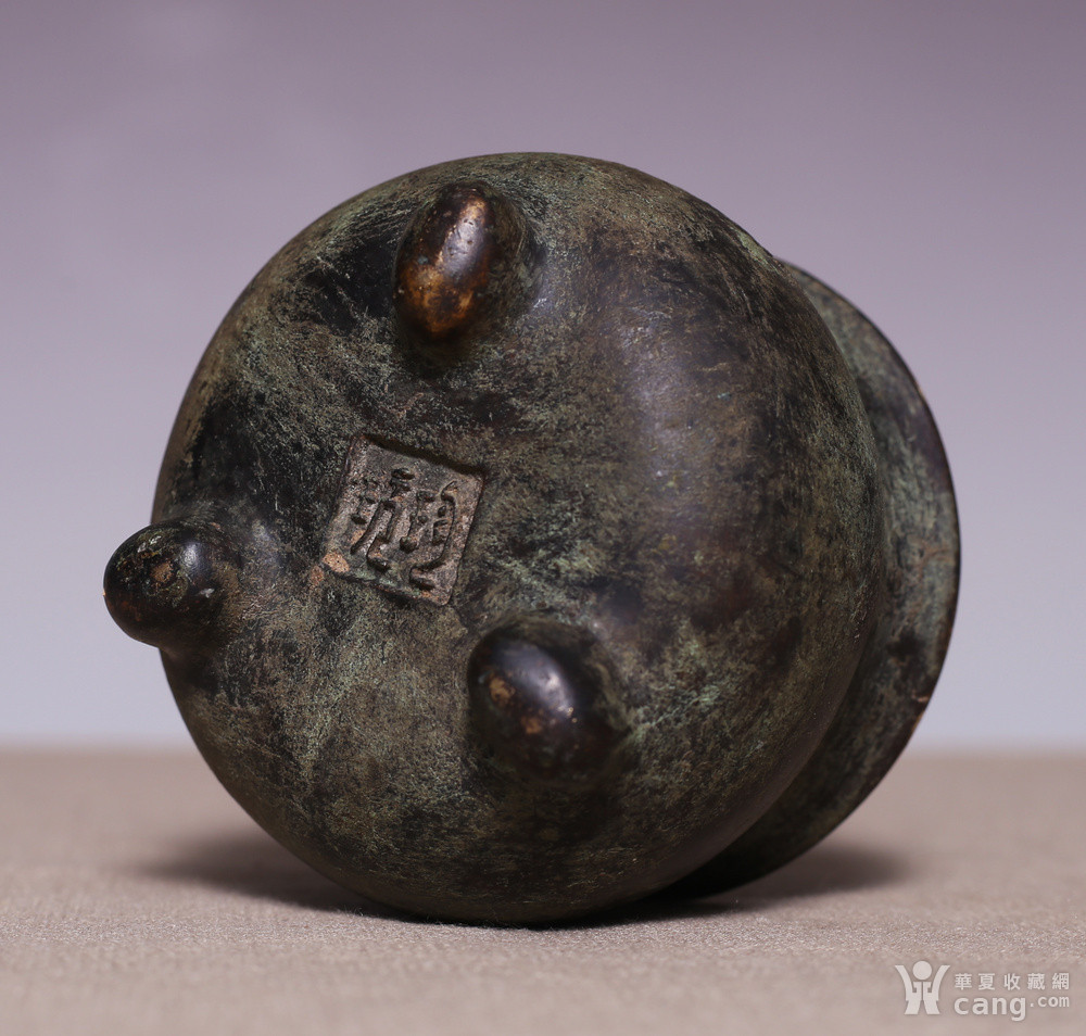 藏海淘 珍玩款三足铜香炉 jz338