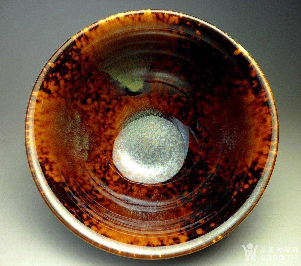 德化瓷窑变釉建盏茶盏!