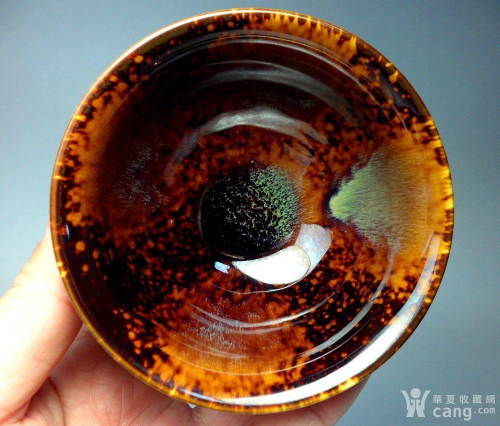 德化瓷窑变釉建盏茶盏!