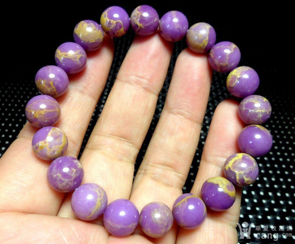 美国紫云母宝石10mm圆珠手串!