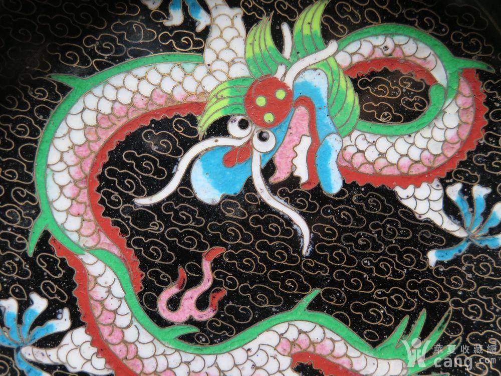 民国铜胎景泰蓝小笔洗