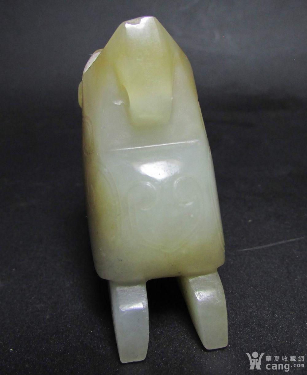 清代仿古凤鸟和田玉手把件 - 明清 - 玉器 - 华夏收藏网