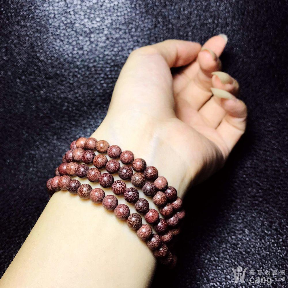 天然南美进口紫芯木紫苏木紫罗兰木6mm圆珠108佛珠手链