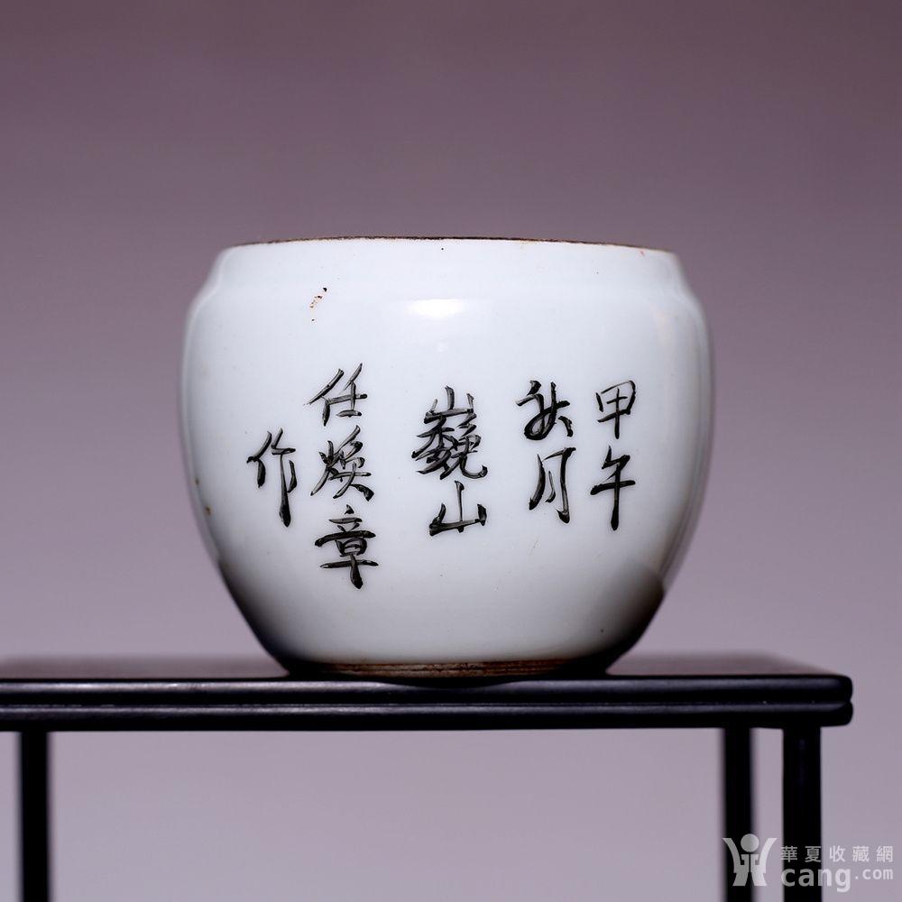 全品晚清同治年制花鸟纹粉彩小罐sn73