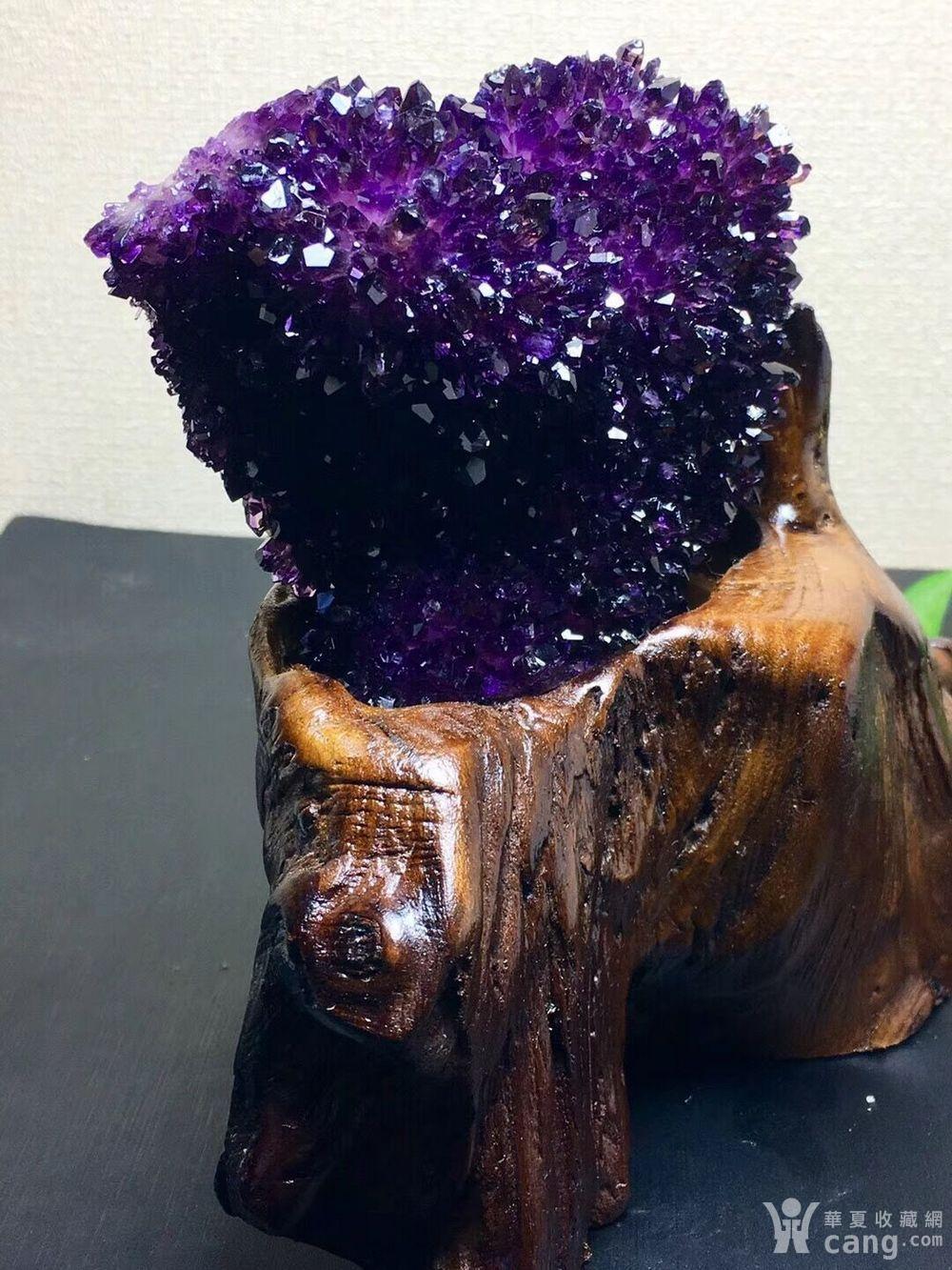 联盟 精品天然紫水晶簇摆件