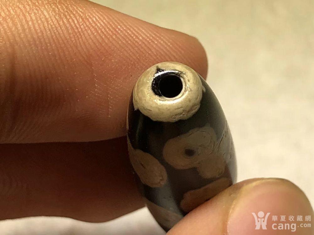 藏传 清代 多眼 瓷质天珠 十分少见 包浆老厚