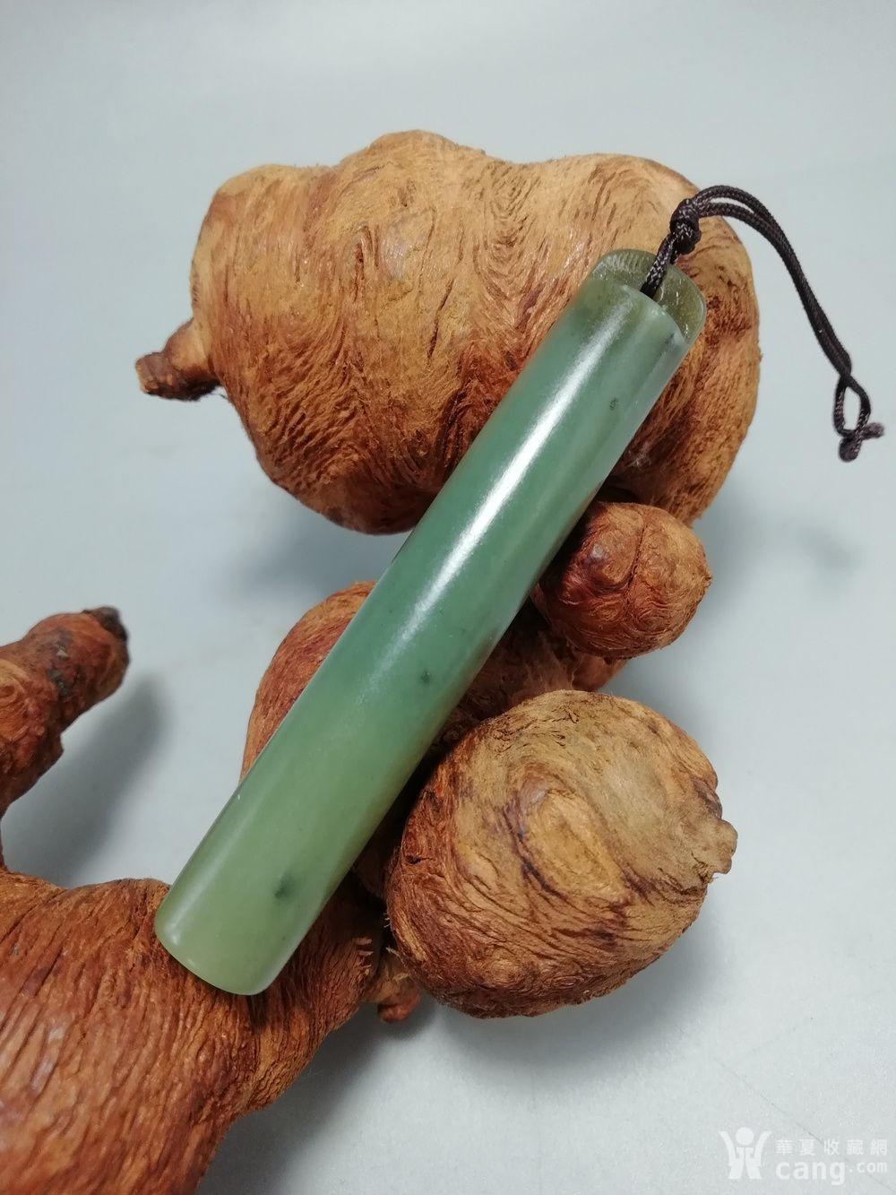 清和田玉 翎管 玉质极为熟润 包浆熟厚