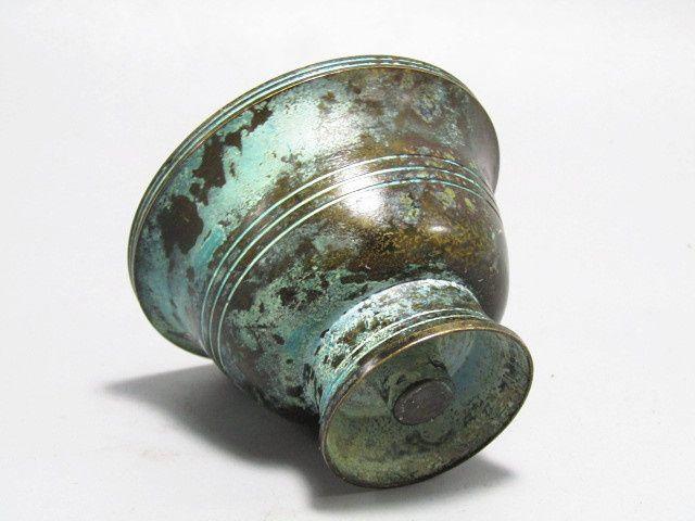 唐 老铜打造 酒盏工艺精湛 氧化自然清晰