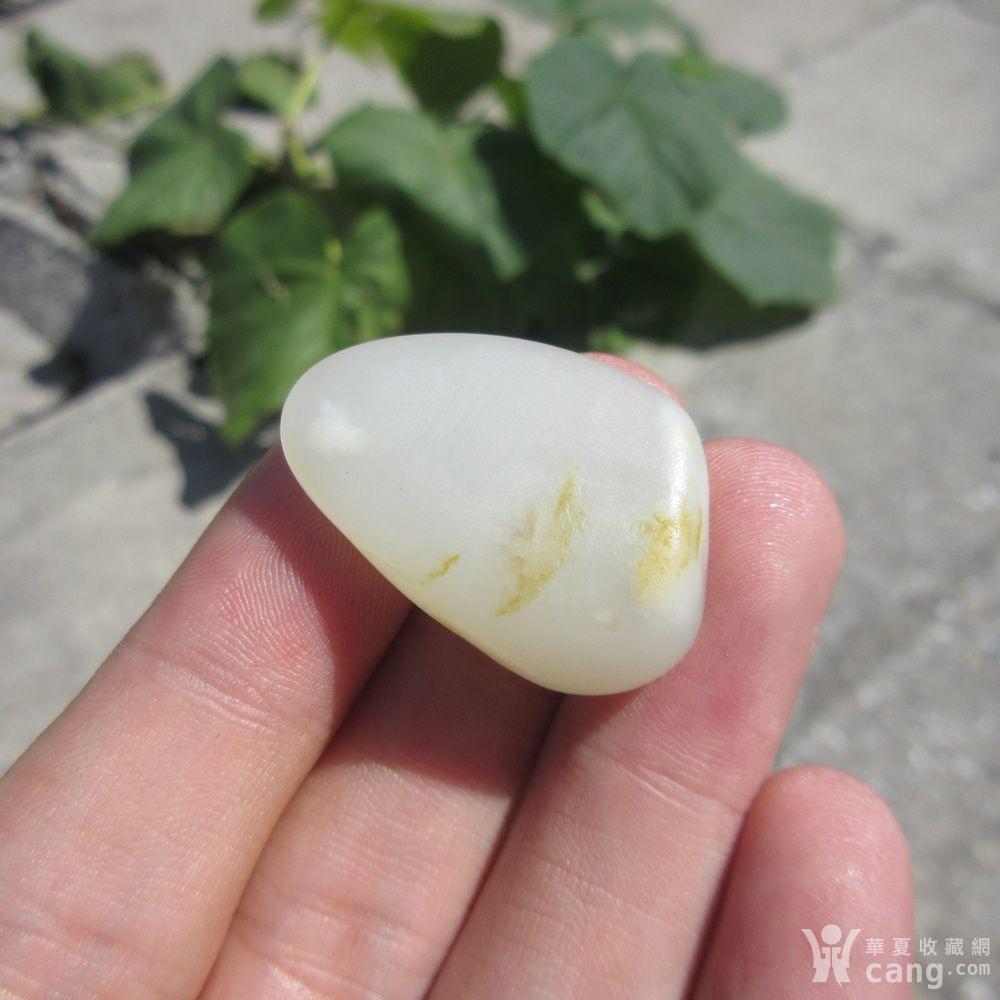 和田玉洒金皮白玉籽料9.3g