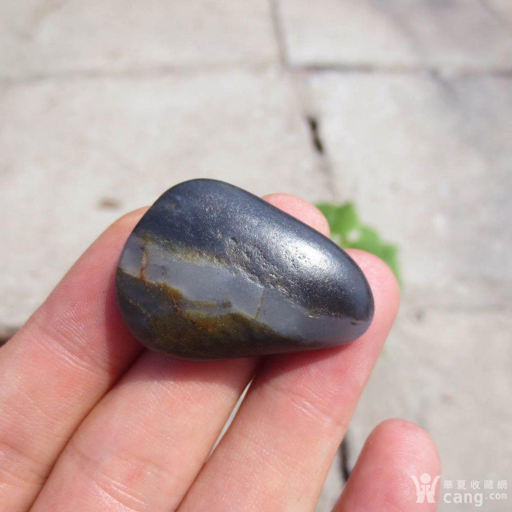 和田玉一线天青花籽料11.8g