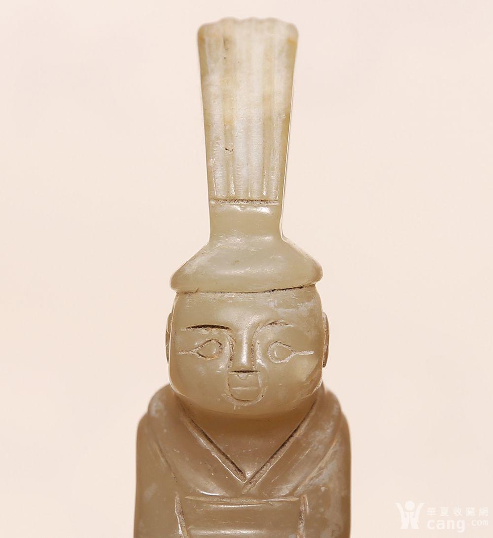 藏海淘 清代和田玉跪人雕像 sa115