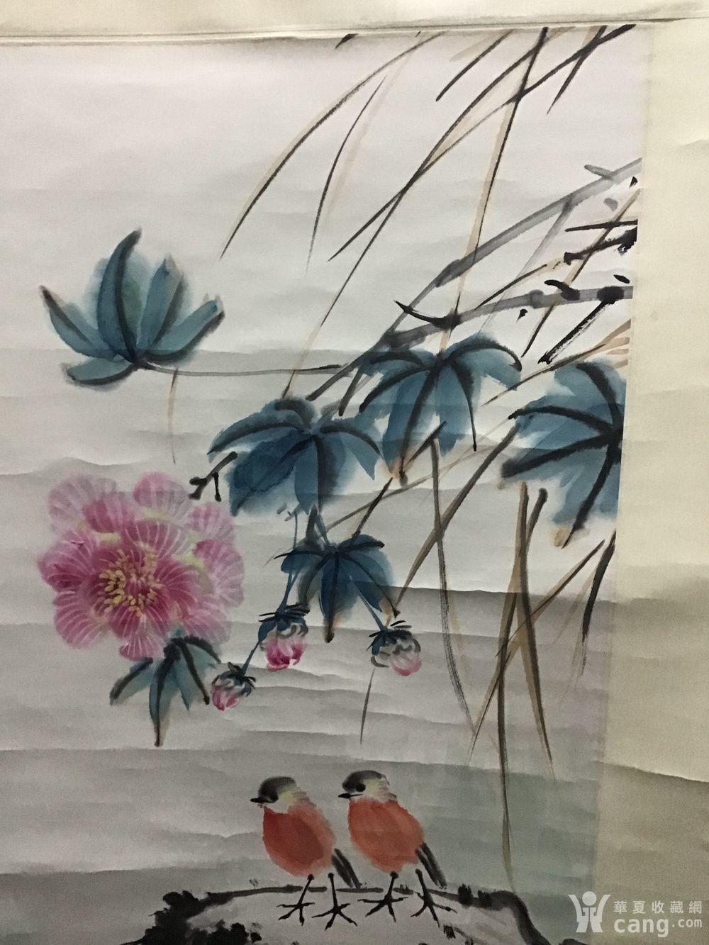 字画 国画 中国美术学院教授田原花鸟 拍品描述 当代美院花鸟画家田源
